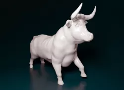 Bull 3D print model 3D print model