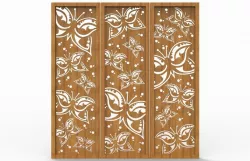 BUTTERFLIES SCREEN PANEL 3D print model