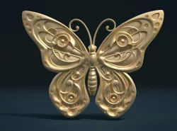 Butterfly Relief 3D print model