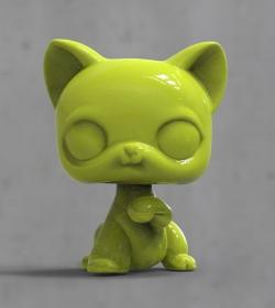 cat a toy 3D print model