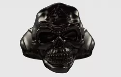 Charismatic Skull Jewel Ring STL OBJ for 3D Print or CNC 3D print model
