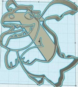 clash royale - baby Dragon ver cookie cutter for 3d printing mo 3D print model