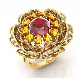 Cocktail Ring 3 3D print model