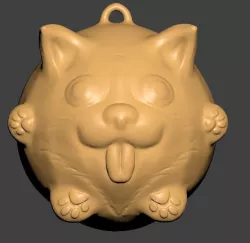 Corgi Pendant 3D print model