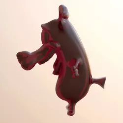 Courage the Cowardly Dog 3D print model