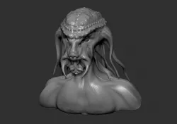 Creature Bust 3 3D print model