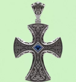 Cross With Pattern 3D print model