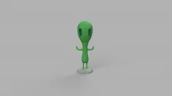 Cute Alien Figurine 3D print model