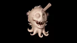 Cute Cartoon Octopus for 3D Print 3D print model