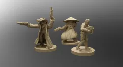 Cyberpunk Outlaws Miniatures 3D print model