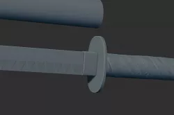 DeadPool Katana Sword 3D Printable Model cosplay STL 3D print model