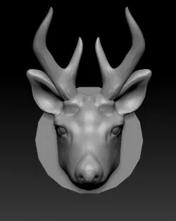 deer face 3D print model