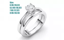 Diamond ring set 3D print model