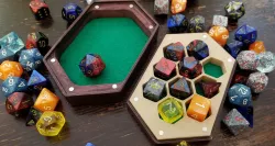 Dice Box and Tray with Swappable Inserts 3D print model