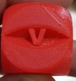 dice - roman numbers - easy print 3D print model