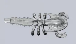 Dinotopia Eurypterid Walker Sea Scorpion Mech Model 3D print model