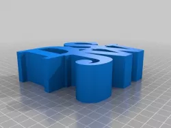 DSJW WORD sculpture
