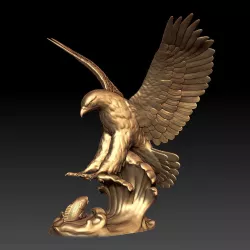 eagle statue 3D print model