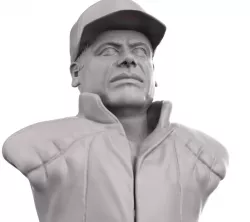 El Chapo 3D printable portrait sculpture  3D print model