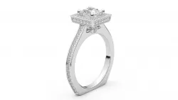 Engagement Halo Ring 3D print model