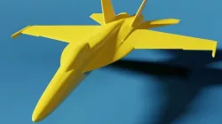 F-18 Super Hornet 3D print model