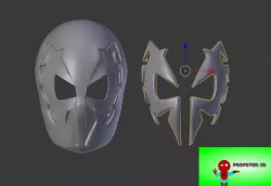 Faceshell Spider-Man 2099 plus lenses kit 3D print model