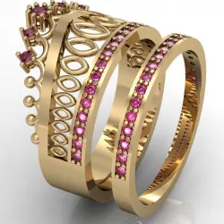  fashion ring crown 3D print model