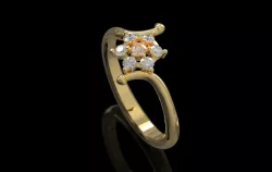 Flower Ring Jewelry 3D print model