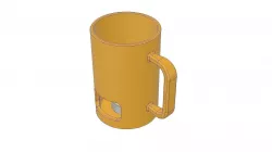 Fondue Heated Mug 3D print model
