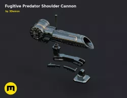 Fugitive Predator Shoulder Plasma Cannon 2018 3D print model