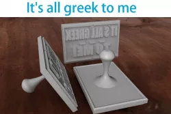 Funny stamp 3D print model