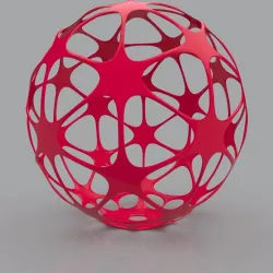 Futuristic Geometric Shape 3D Print Model 3D print model