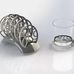 GEOMETRICAL COASTERS 3D print model