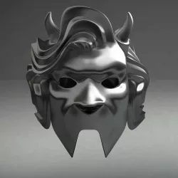 Ghost Nameless Ghoul Female Mask 3D print model