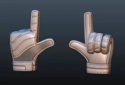 Goalkeeper Glove 3D print model