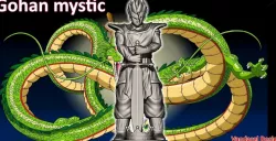 Gohan mystic DBZ Chess game 14cms or figurines 20cms 3D print model