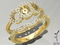 Gold Ring 3D print model 3D print model