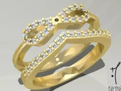 Gold Ring 3D print model 3D print model