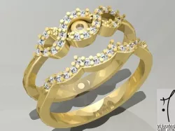Gold Ring 3D print model 3D print model