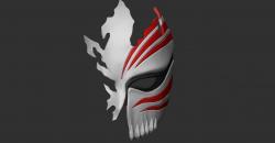 Half Hollow Mask  - Kurosaki Ichigo - Bleach 3D print model