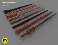    Harry Potter Wands Bundle 2 3D print model