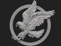 Hawk Pendant 3D print model