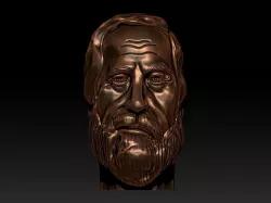 Human bust 3D print model