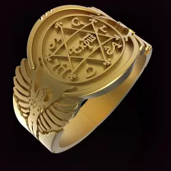 King Solomon Ring 3D print model
