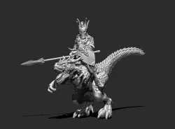 Knight Rider 3D print model - Tarasque Knight 35mm scale 3D print model