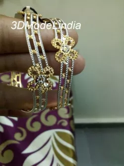 Latest Gold  Bangles Designs CNC Bangles 3D print model