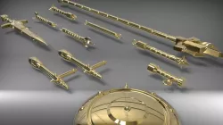 Libra Gold Saint weapons from Saint Seiya Knights of Zodiac 3D print model