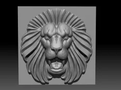 Lion bas-relief  3D print model