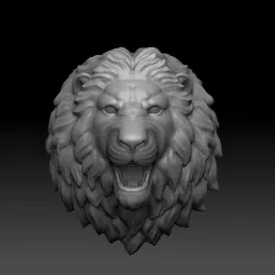 lion head 3D print model