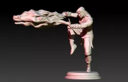 Liu Kang Fireball 3D print model